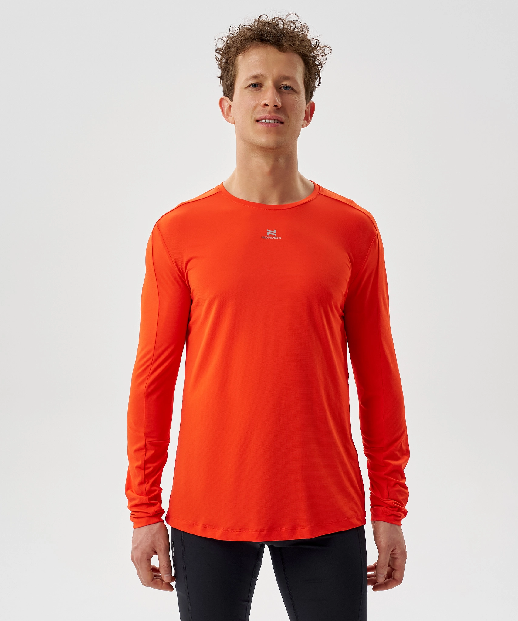 Футболка Nordski Upcast Orange с длинным рукавом