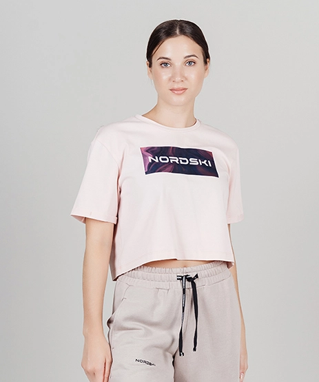 Футболка Nordski Simple Logo Soft Pink W