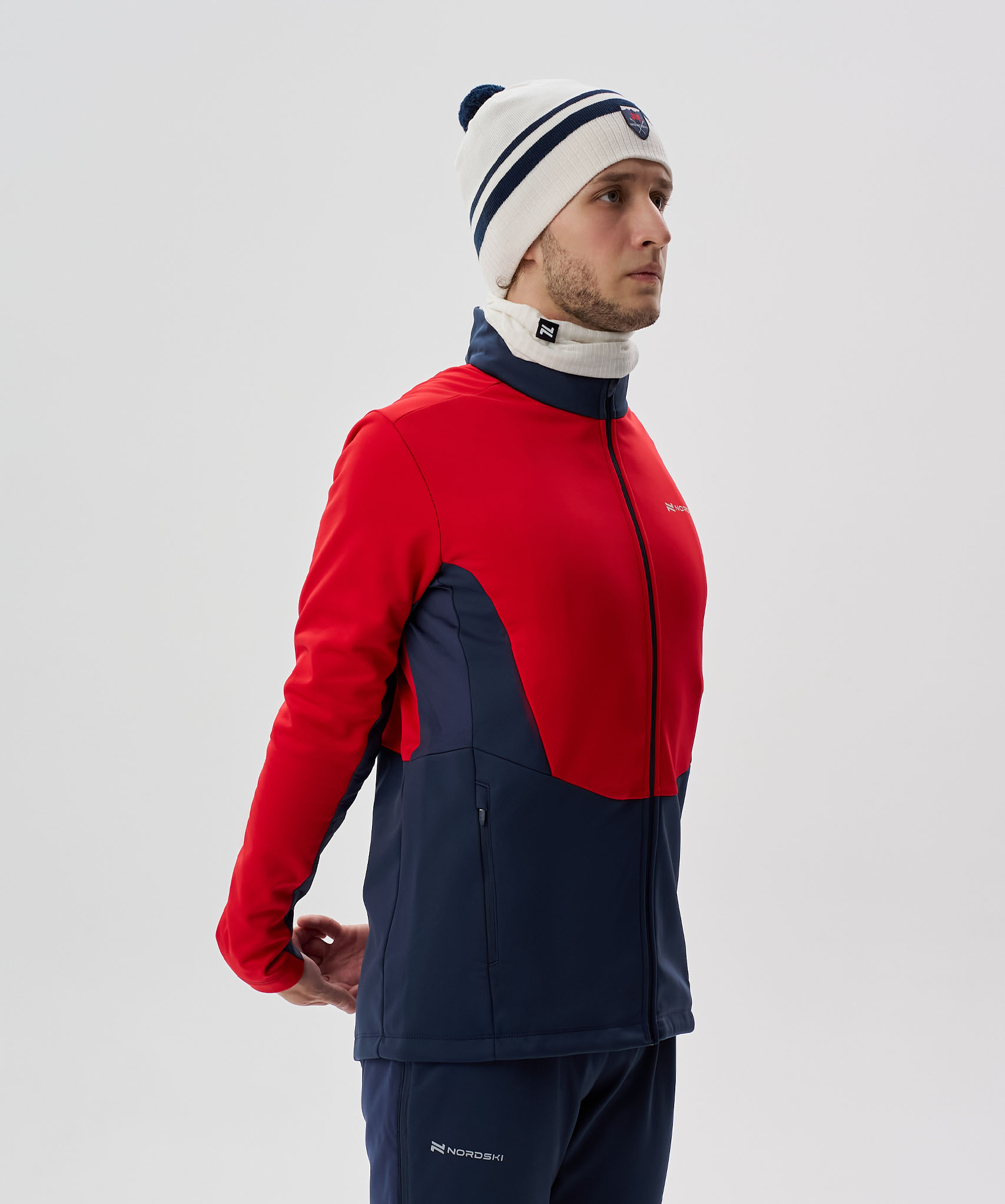 Тренировочная куртка Nordski Advance Red/Titan