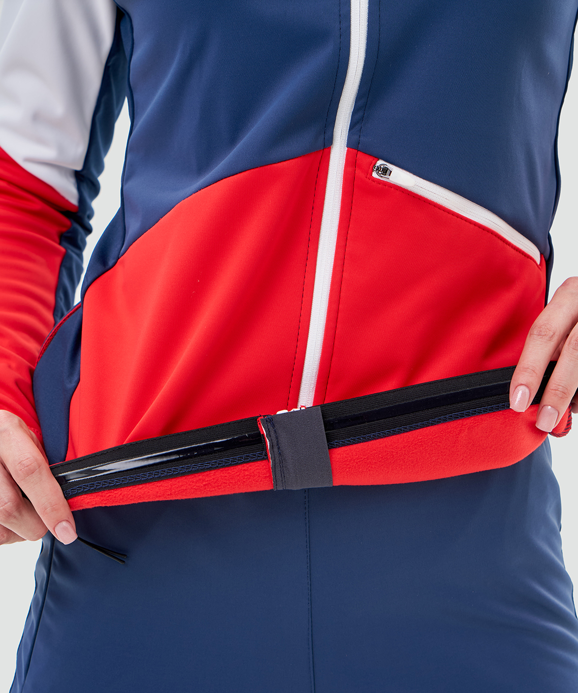 Тренировочная куртка Nordski Pro 2.0 White/Red/Blue W