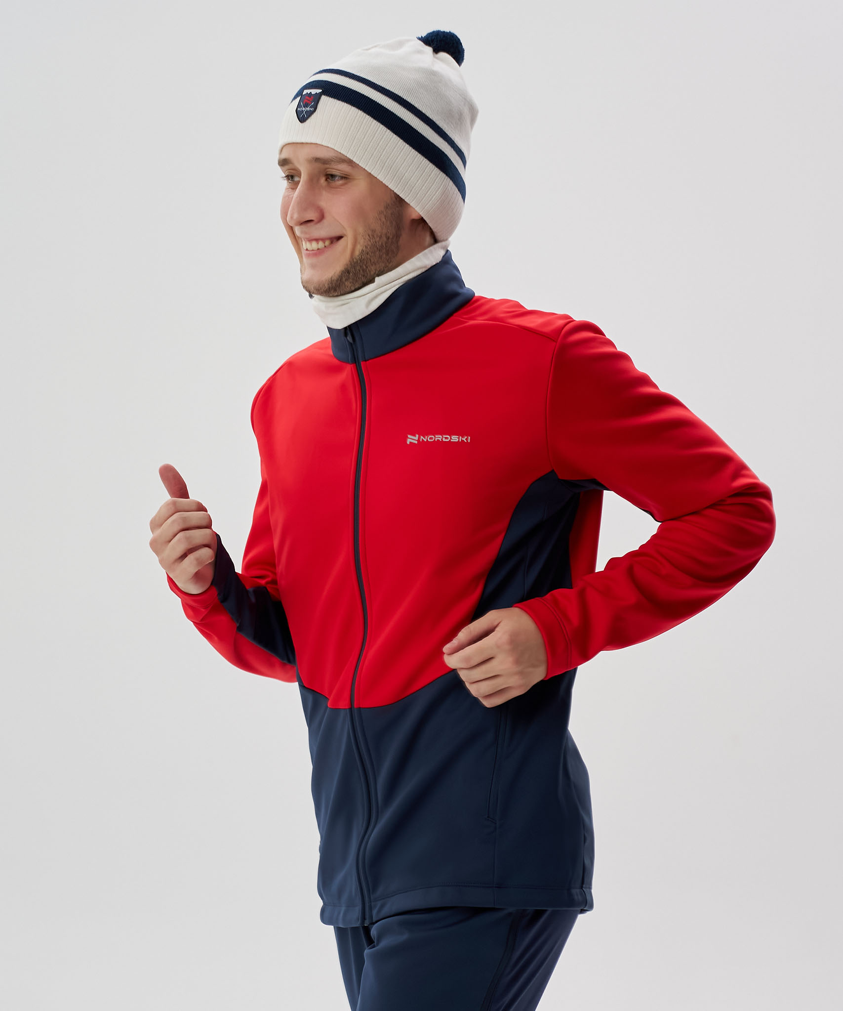 Тренировочная куртка Nordski Advance Red/Titan