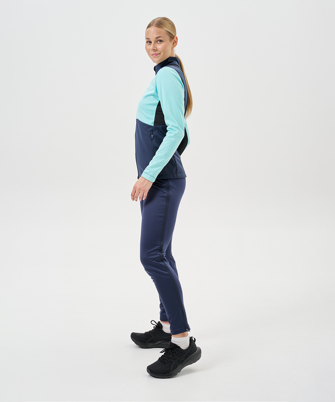 Тренировочная куртка Nordski Advance Mint/Blueberry W