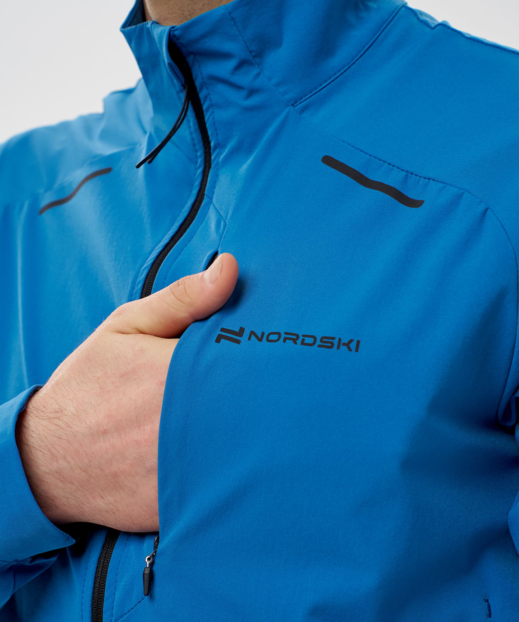 Ветровка Nordski Pro Energy Running Sea/Black