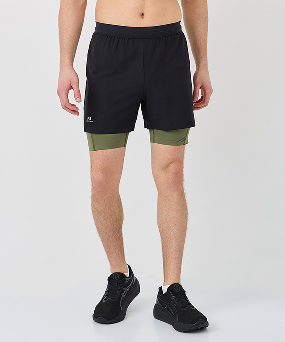 Шорты с лосинами Nordski Stayer Lime/Black