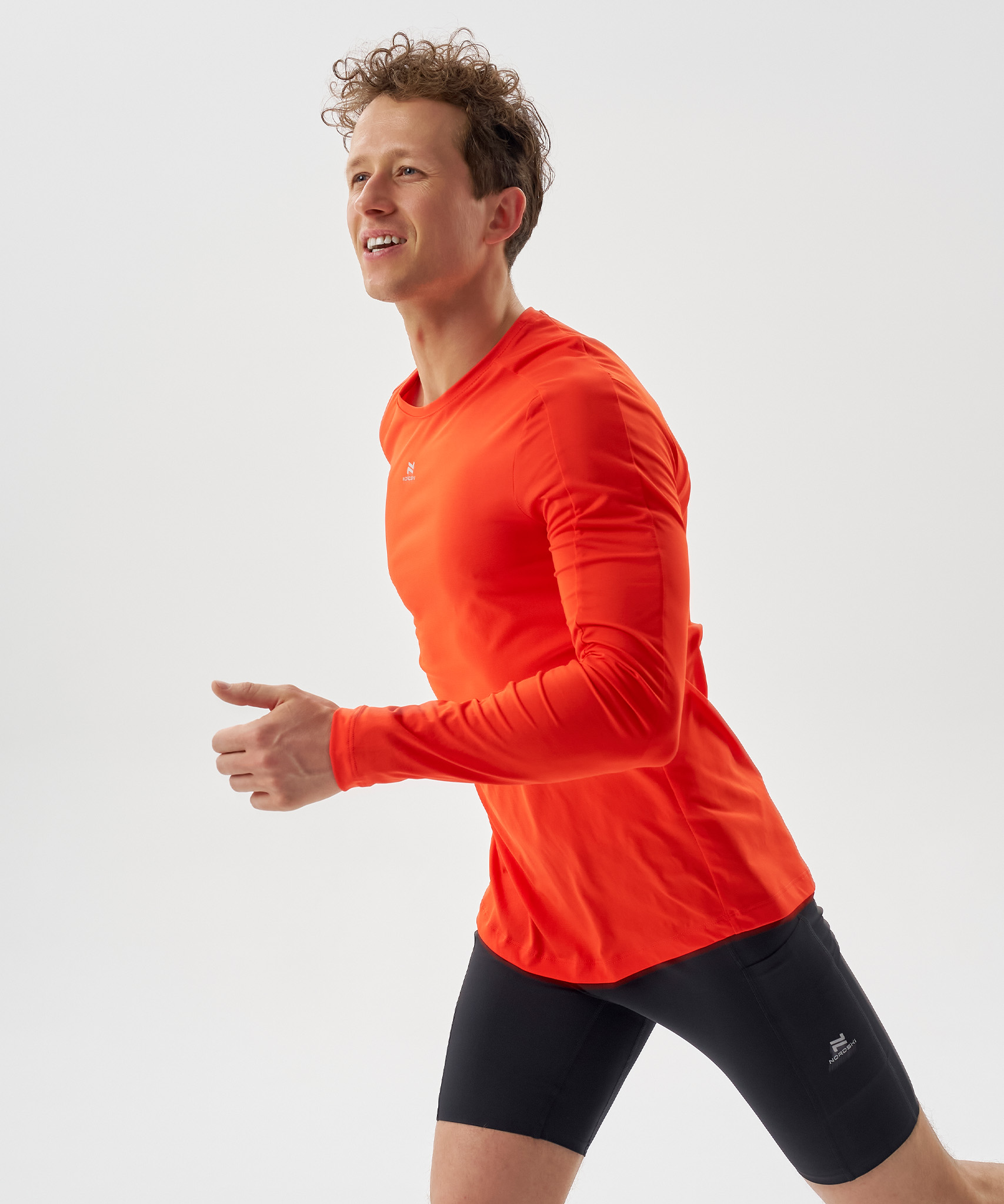 Футболка Nordski Upcast Orange с длинным рукавом
