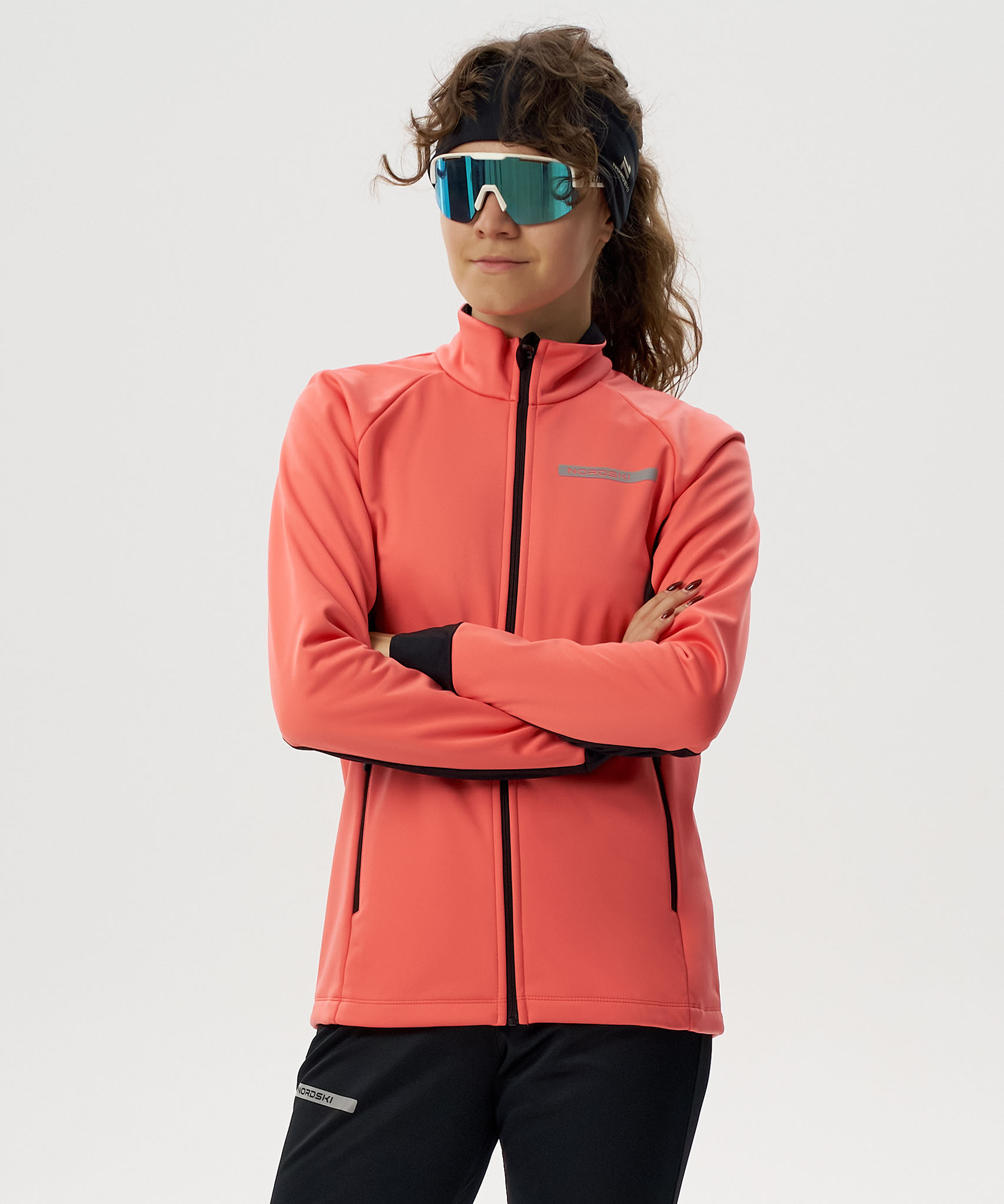 Тренировочная куртка Nordski Core Coral/Black W