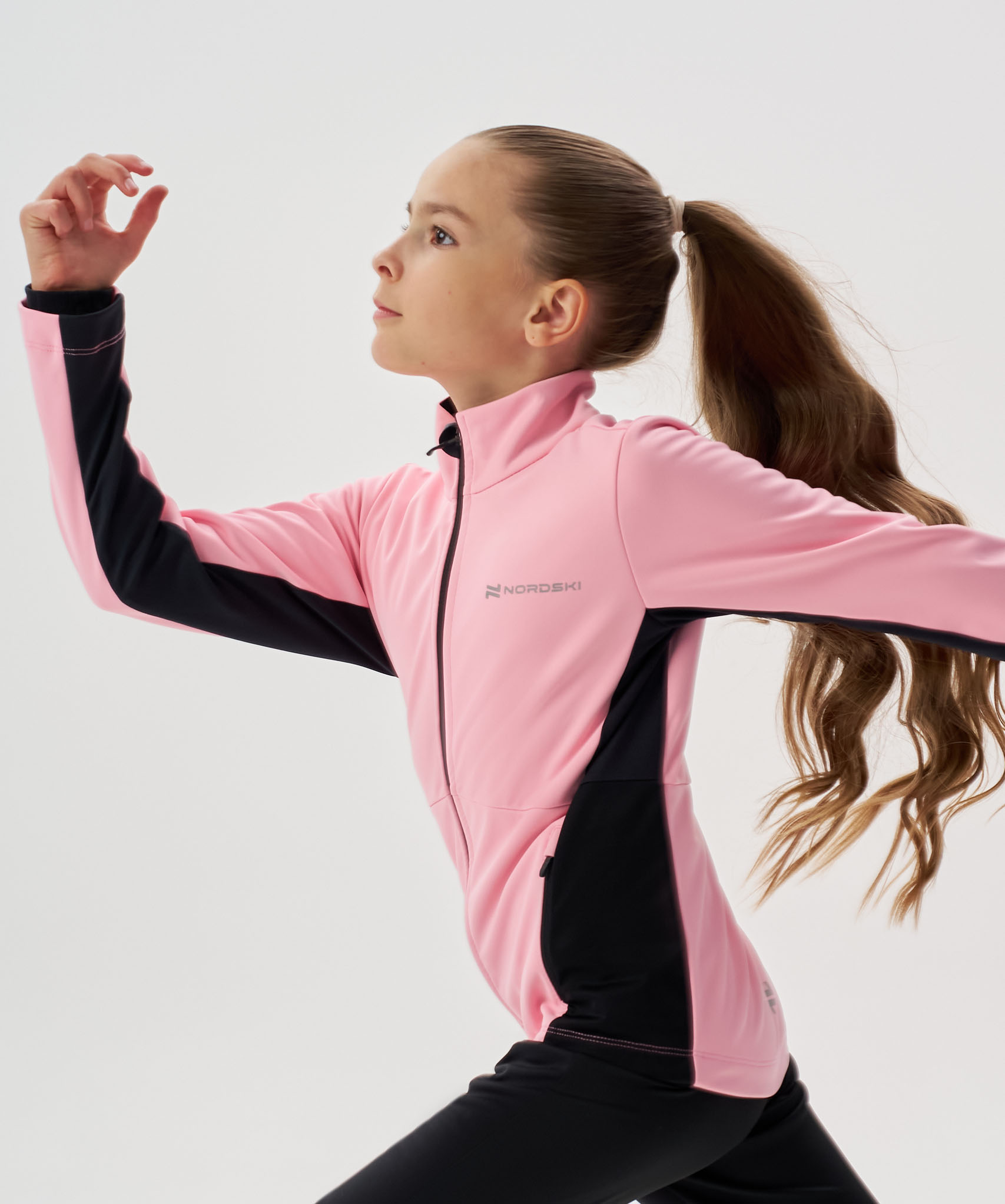 Тренировочная куртка Nordski Jr. Advance Candy Pink/Black