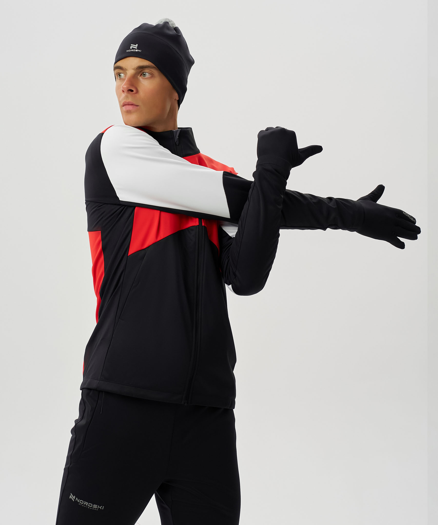 Тренировочная куртка Nordski Pro 2.0 Red/Black/White