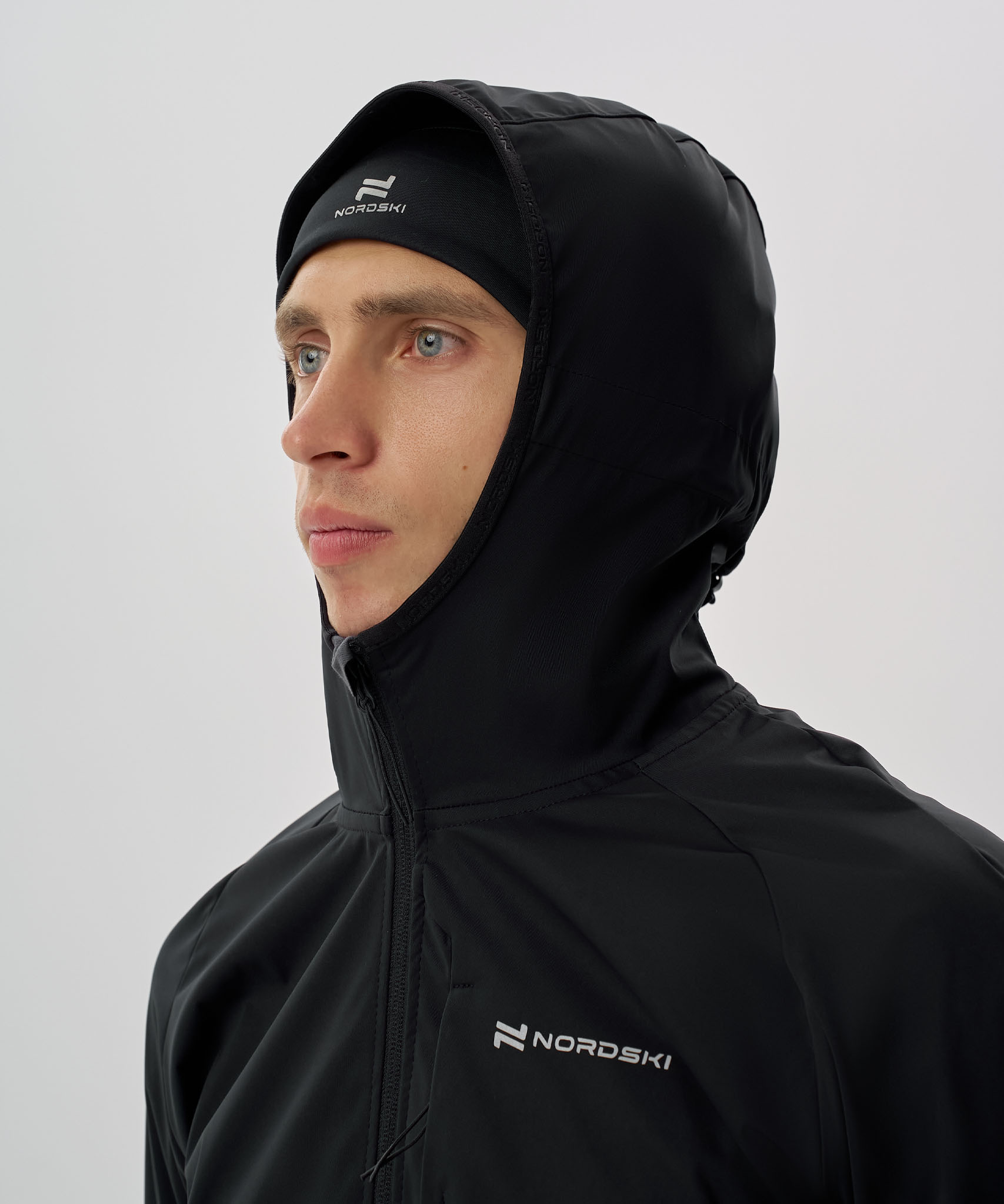 Тренировочная куртка Nordski PRO TOUR HOOD Total Black